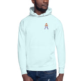 Alotofit Royal A Orange/Purple Embroidered Logo Unisex Hoodie