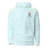 Alotofit Royal A Orange/Purple Embroidered Logo Unisex Hoodie
