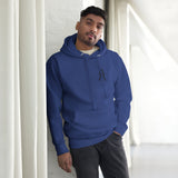 Alotofit Royal A Black Embroidered Unisex Hoodie