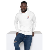 Alotofit Royal A Orange/Purple Embroidered Logo Unisex Hoodie