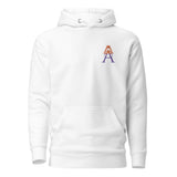 Alotofit Royal A Orange/Purple Embroidered Logo Unisex Hoodie