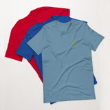 Alotofit Royal A Kiwi Green Embroidered Logo Short-Sleeve Unisex T-Shirt