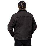 Alotofit Royal A Logo White/Red Unisex denim sherpa jacket