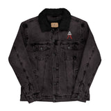 Alotofit Royal A Logo White/Red Unisex denim sherpa jacket
