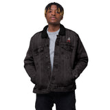 Alotofit Royal A Logo White/Red Unisex denim sherpa jacket