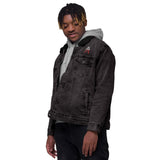 Alotofit Royal A Logo White/Red Unisex denim sherpa jacket