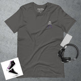 Alotofit Royal A White/Purple Embroidered Logo Unisex t-shirt