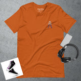 Alotofit Royal A White/Purple Embroidered Logo Unisex t-shirt
