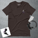 Alotofit Royal A White/Purple Embroidered Logo Unisex t-shirt