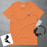 Alotofit Royal A White/Purple Embroidered Logo Unisex t-shirt