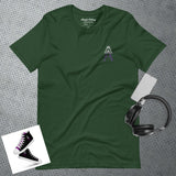 Alotofit Royal A White/Purple Embroidered Logo Unisex t-shirt