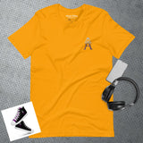 Alotofit Royal A White/Purple Embroidered Logo Unisex t-shirt