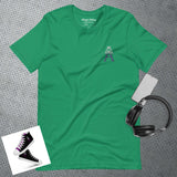 Alotofit Royal A White/Purple Embroidered Logo Unisex t-shirt