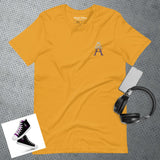 Alotofit Royal A White/Purple Embroidered Logo Unisex t-shirt