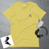 Alotofit Royal A White/Purple Embroidered Logo Unisex t-shirt