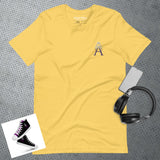 Alotofit Royal A White/Purple Embroidered Logo Unisex t-shirt