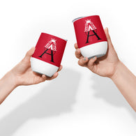 Alotofit Royal A Red/wht/Blk Logo Wine tumbler